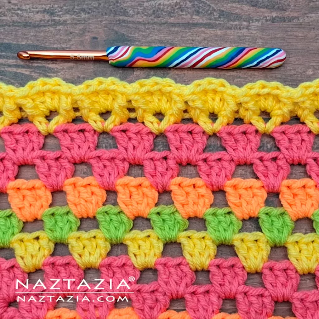 Crochet Granny Square Fluted Edging Pattern and Video by Donna Wolfe from Naztazia