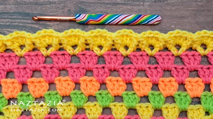 Crochet Granny Square Fluted Edging Video and Pattern by Donna Wolfe from Naztazia