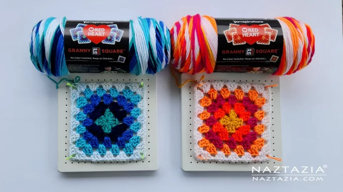Red Heart All In One Granny Square Yarn an Honest Review