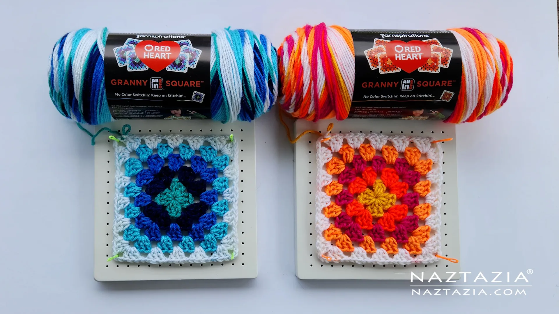 Andrea on Instagram: I decided to give my thoughts on the new Red Heart  All in One Granny Square yarn. I also go through my process of making a  traditional granny, mitered
