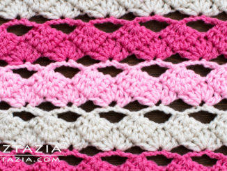 How to Crochet Heart Wave Stitch Pattern Tutorial
