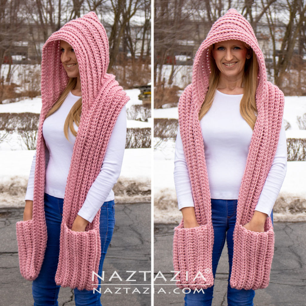 Hooded Scarf Crochet Pattern For Beginners free pattern