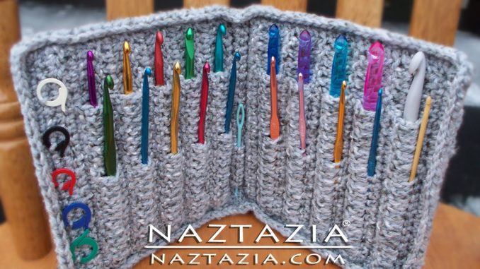 Crochet Hook Holder Case with Pockets