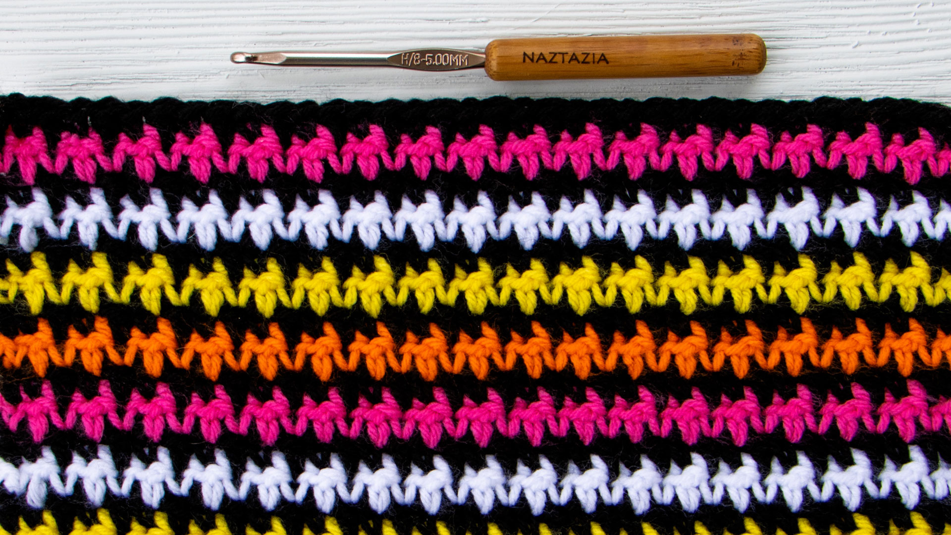 Crochet Houndstooth Stitch Pattern - Naztazia ®