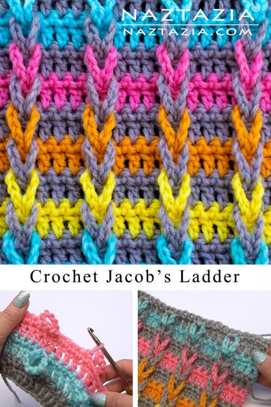 How to Crochet the Jacob's Ladder Stitch Naztazia