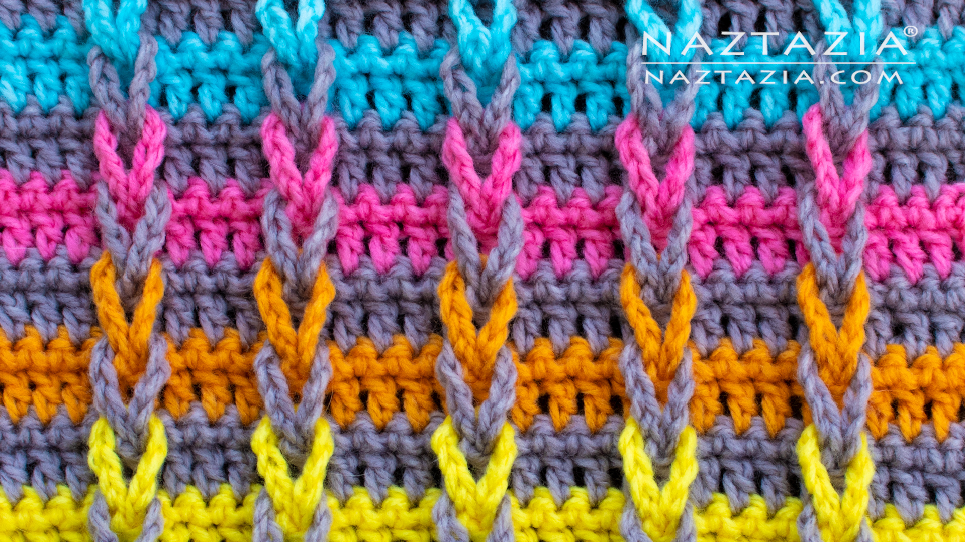 How to Crochet the Jacob&#039;s Ladder Stitch - Naztazia