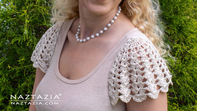 Crochet Lace Sleeves for a Tank Top or Sleeveless Dress