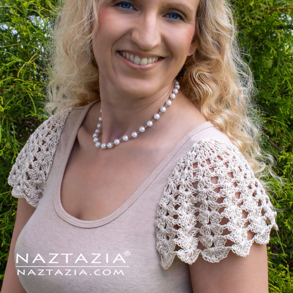 How to Crochet Lace Sleeves - Naztazia ®