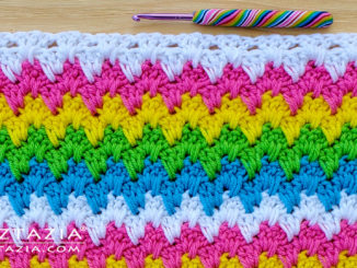 Crochet Mini Zigzag Stitch Pattern Tutorial
