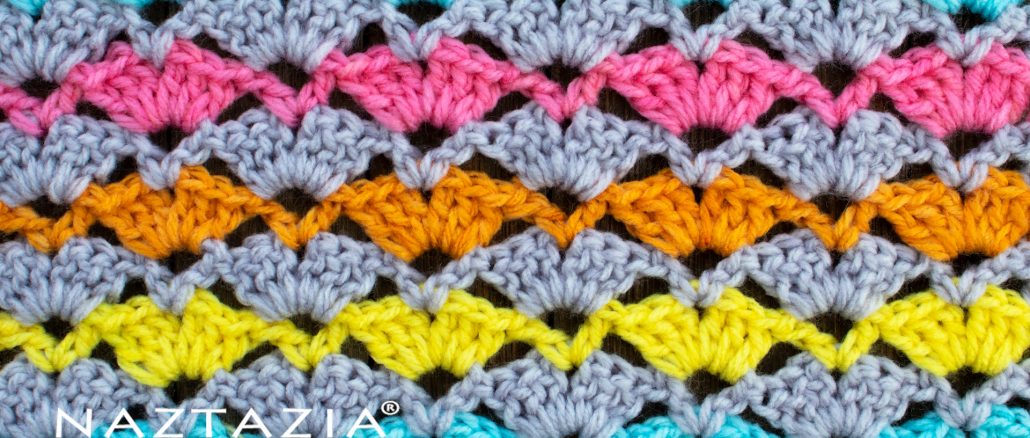 Crochet Open Shell Stitch Pattern