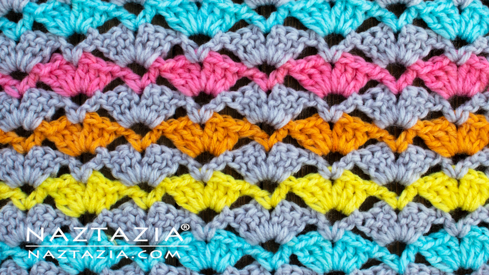 How to Crochet the Open Shell Stitch - Naztazia