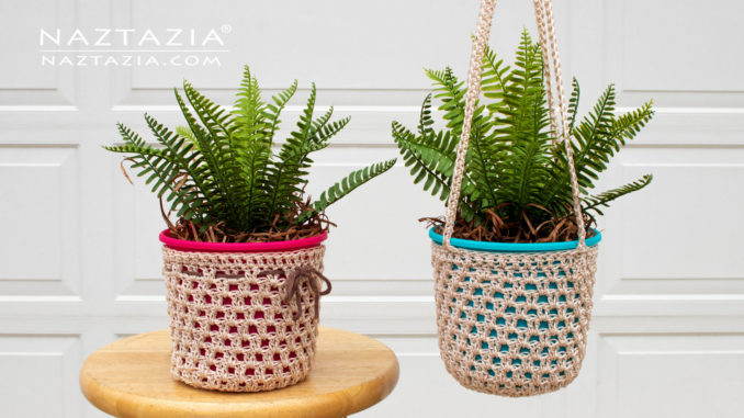 How to Crochet a Plant Hanger and Holder