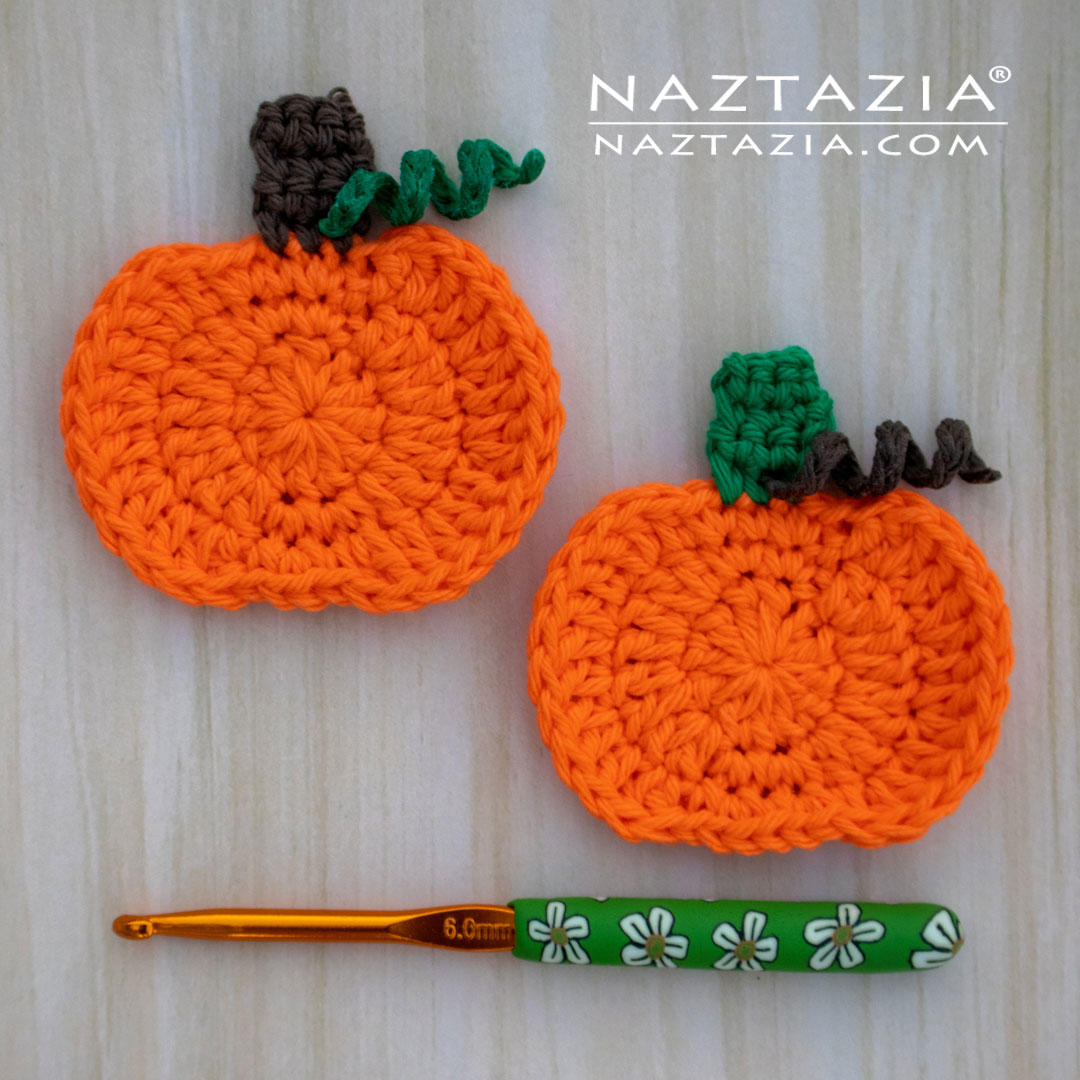 Crochet Pumpkin Applique Naztazia