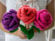 Crochet Rose Flower Bouquet Tutorial