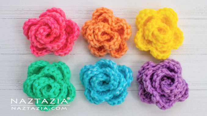 Crochet Rose Flower Tutorial Pattern