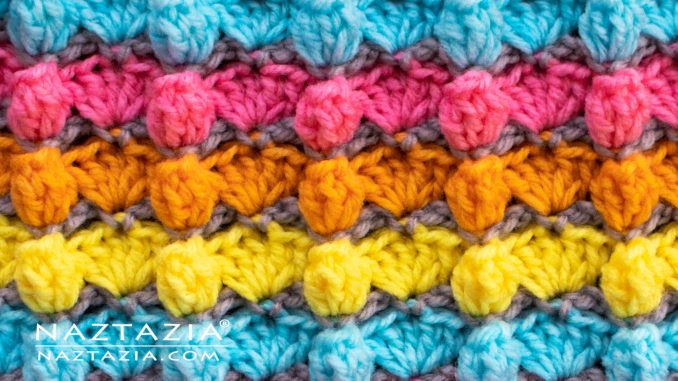 How to Crochet the Shell and Popcorn Stitch Pattern