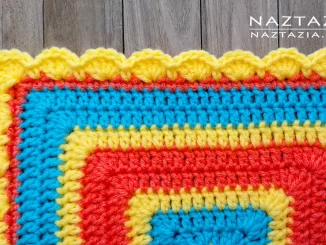 Crochet Easy Shell Border Edging Pattern by Donna Wolfe from Naztazia