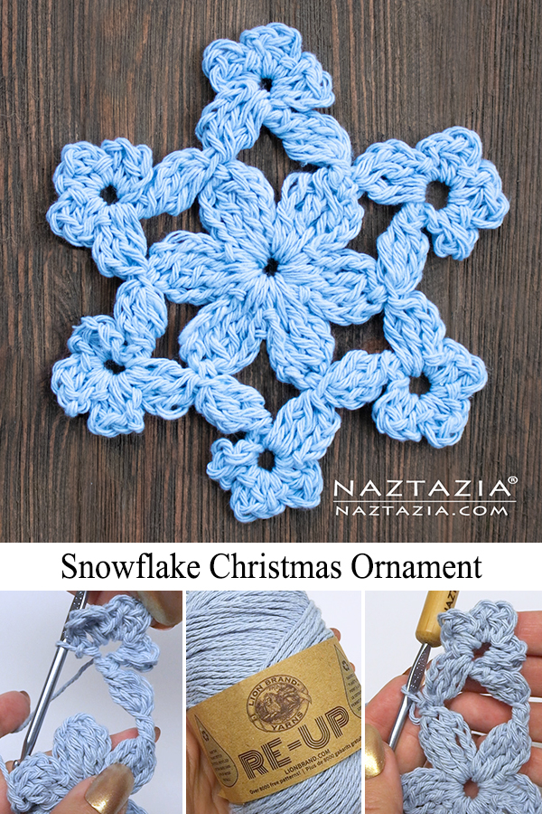 Crochet Snowflake Christmas Ornament