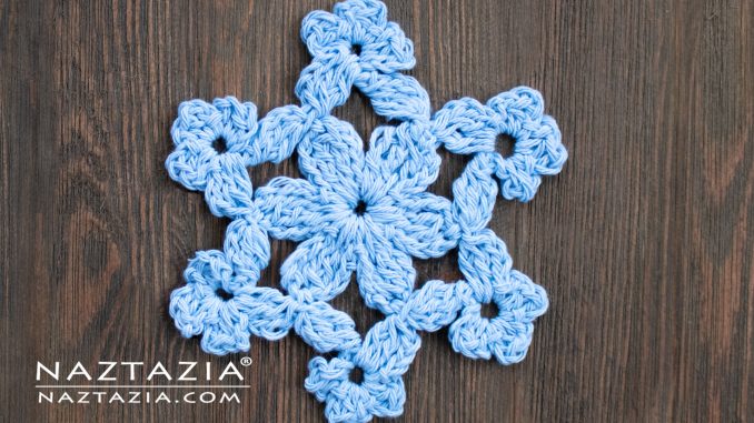 Crochet Snowflake Christmas Ornament