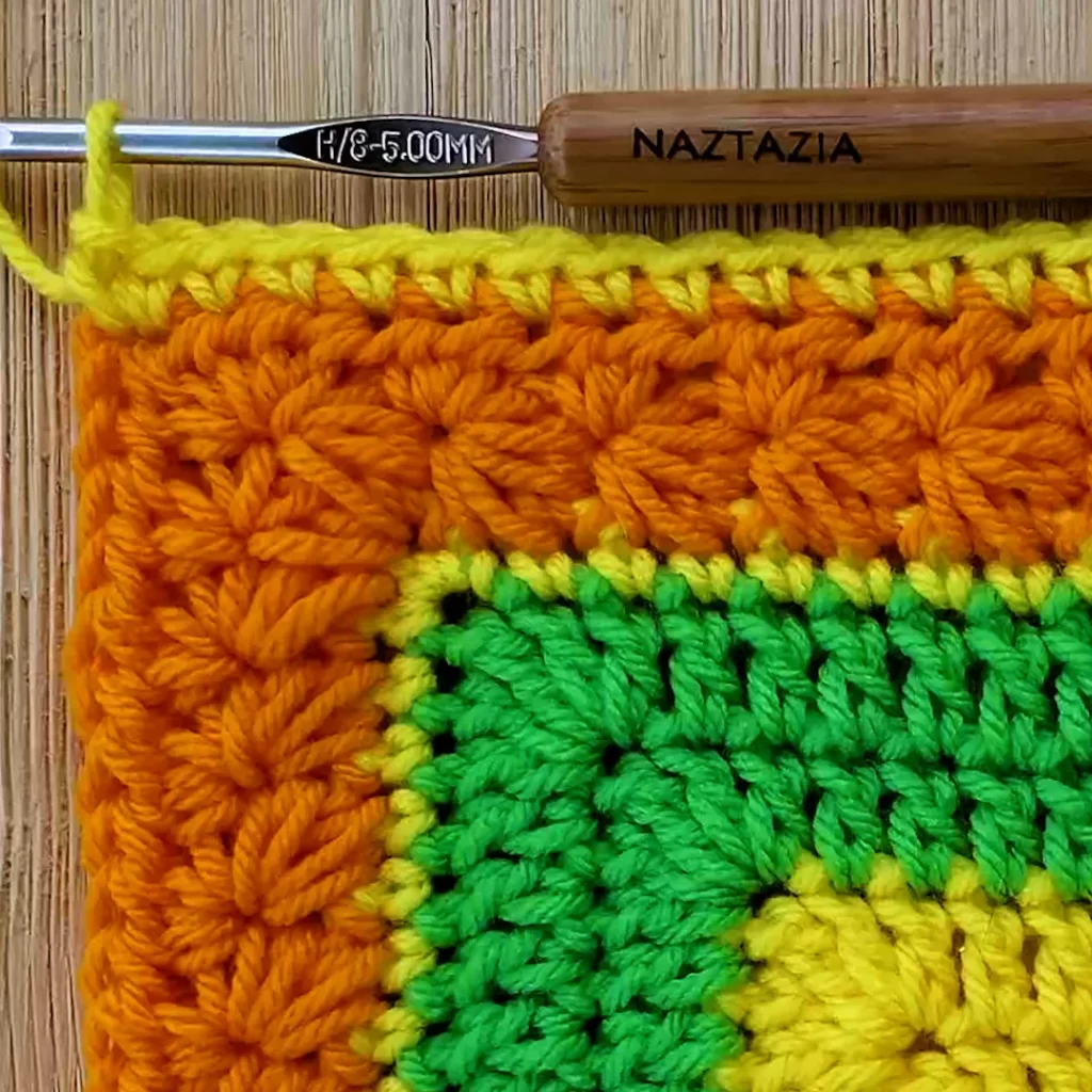 Crochet Star Stitch Border Edging Written Pattern and Video Tutorial