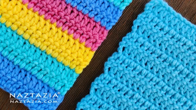 Crochet Straight Edges Written Pattern and Video Tutorial by Donna Wolfe from Naztazia