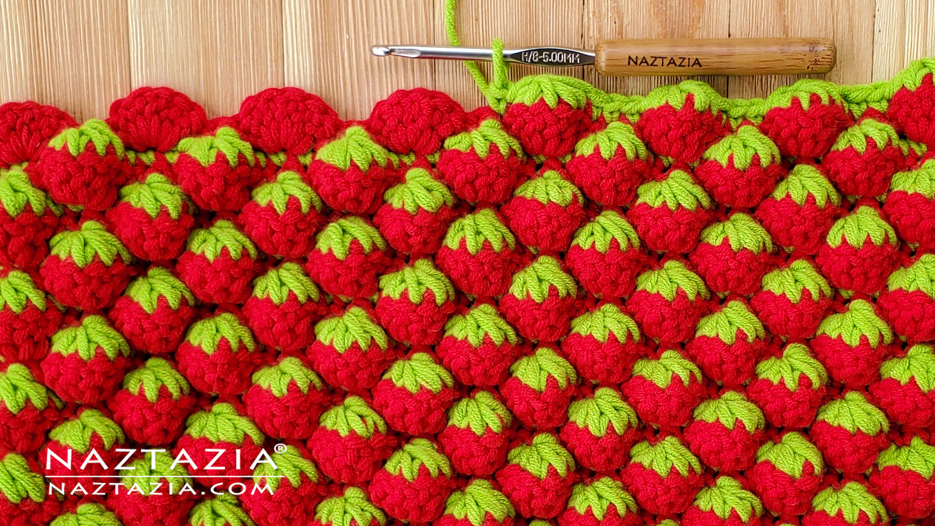 Crochet Strawberry Stitch - Naztazia