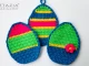Crochet Striped Eggs Tutorial Video and Pattern by Donna Wolfe from Naztazia