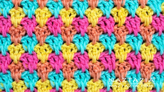 How to Crochet Teardrop Stitch Pattern