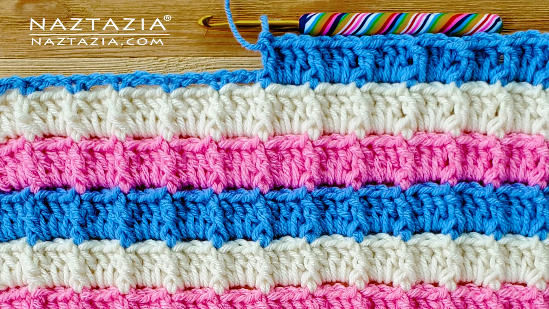 Crochet Textured Box Stitch - Naztazia