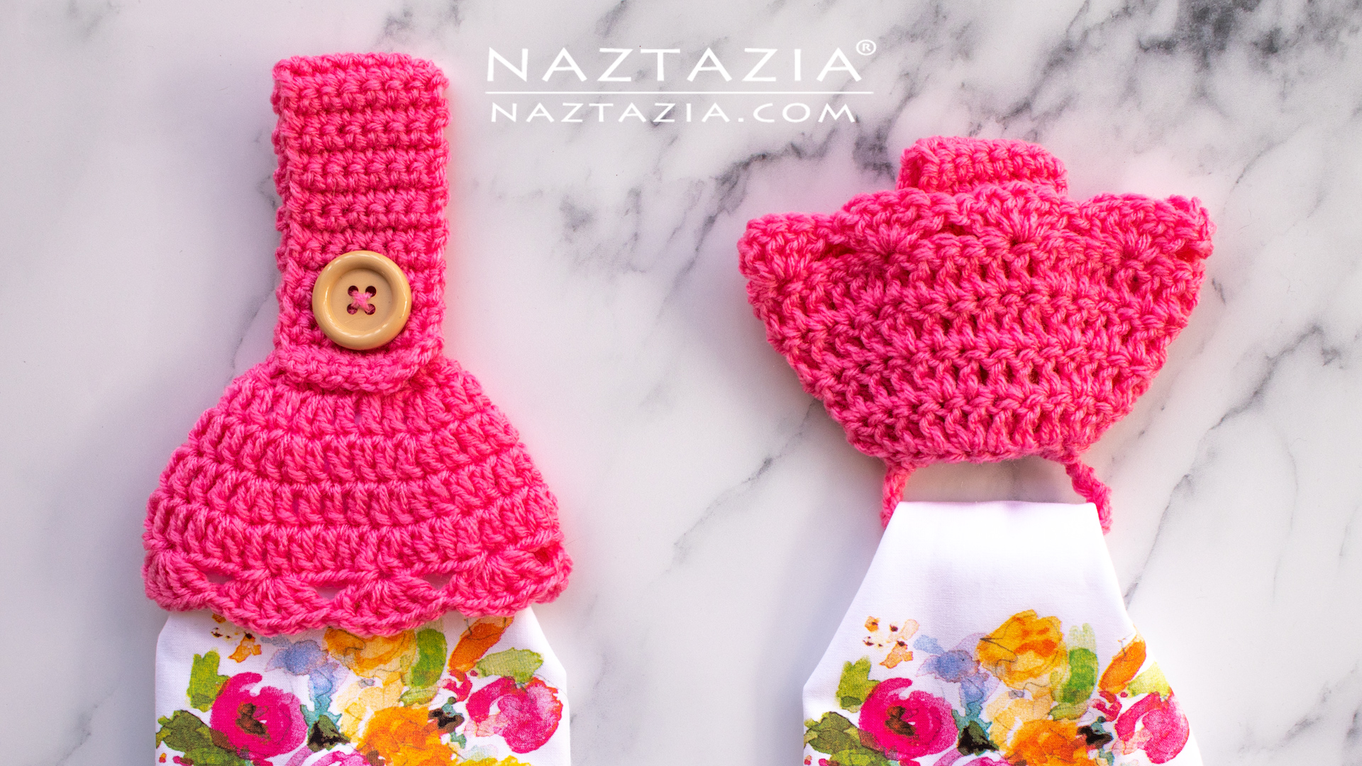 How to Crochet Towel Toppers with a Hidden Ring - Naztazia