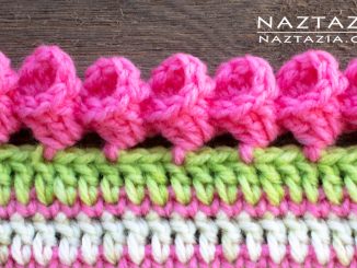 How to Crochet a Tulip Border for a Blanket or Scarf