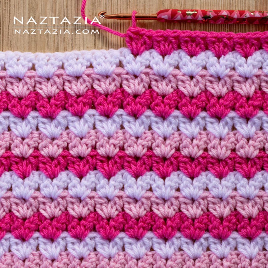 How to Crochet V Stitch Cluster Pattern Tutorial