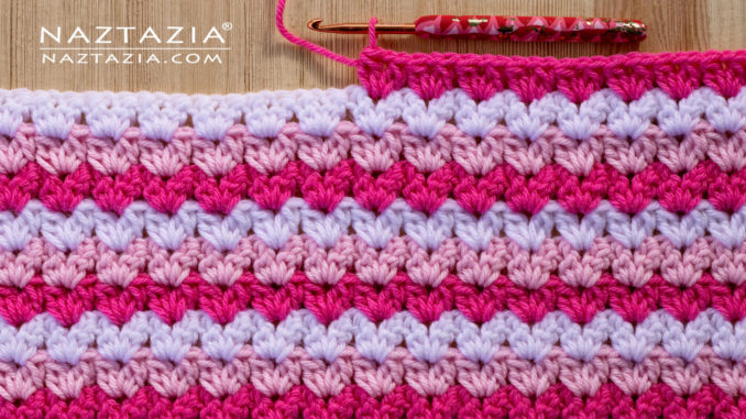 How to Crochet V Stitch Cluster Pattern