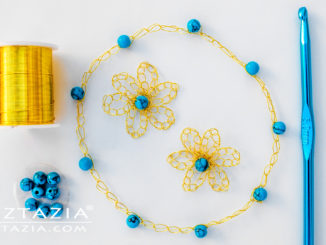 DIY How to Crochet with Wire and Beads Tutorial