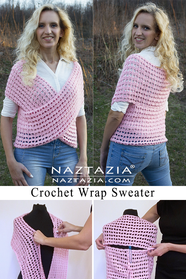 Crochet Wrap Sweater Vest