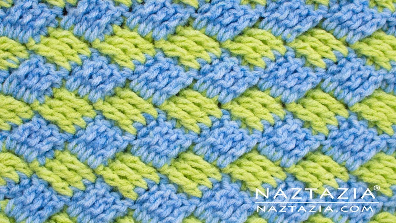 How to Crochet the Diagonal Basket Weave Stitch - Naztazia