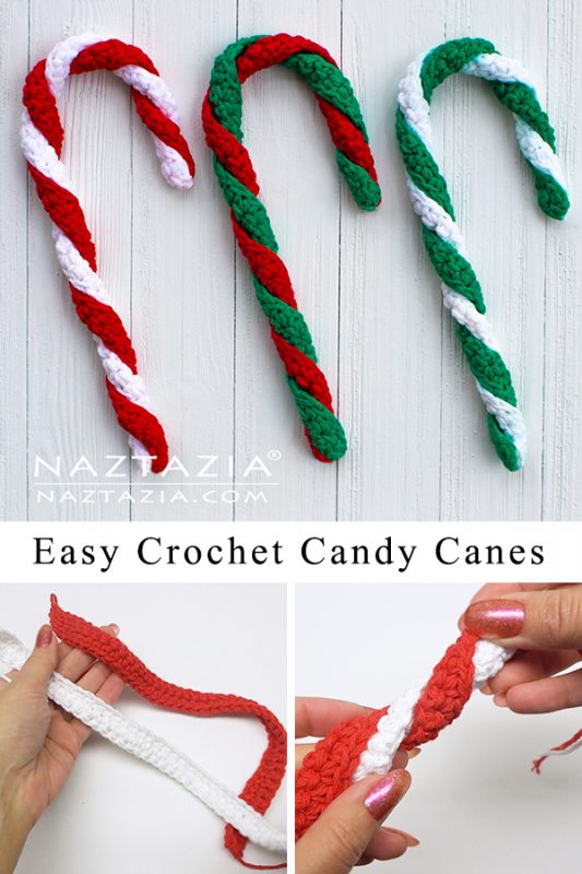How to Crochet a Candy Cane - Naztazia
