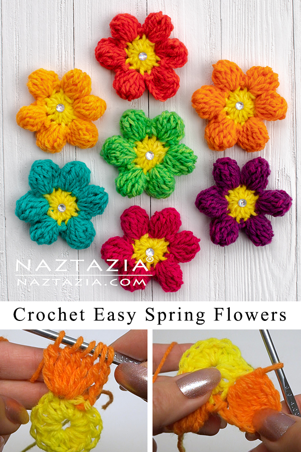 How to Crochet Easy Spring Flowers