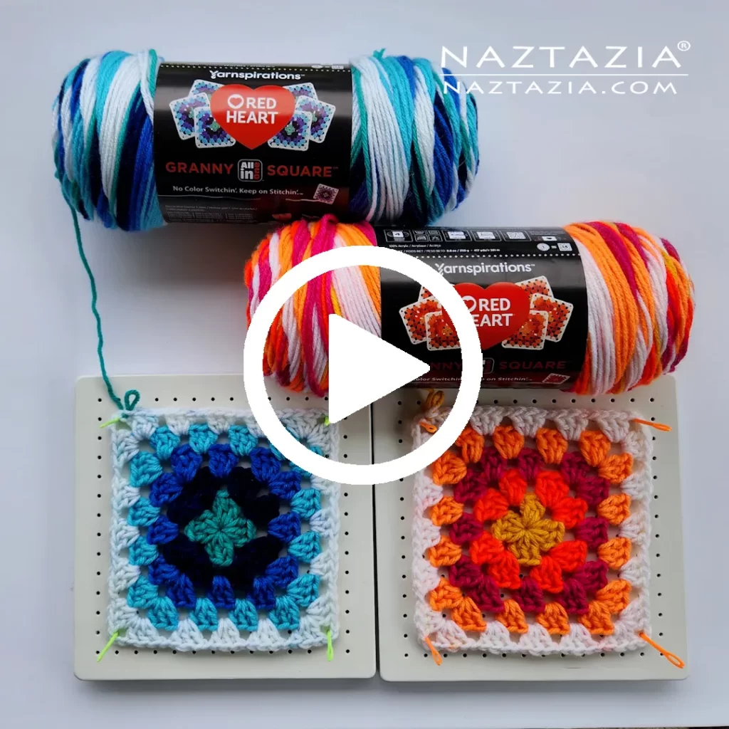 Facebook Video for Red Heart All In One Granny Square Yarn an Honest Review