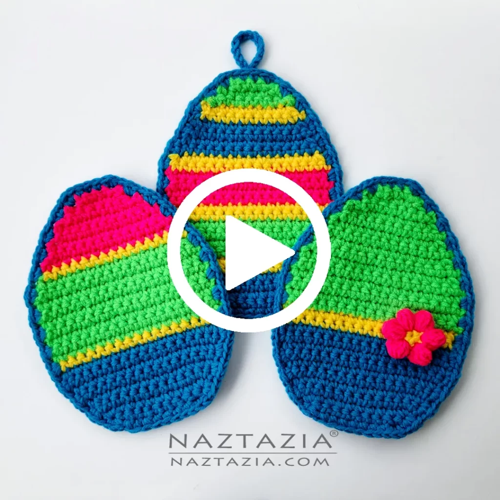 Facebook Video for Crochet Striped Eggs
