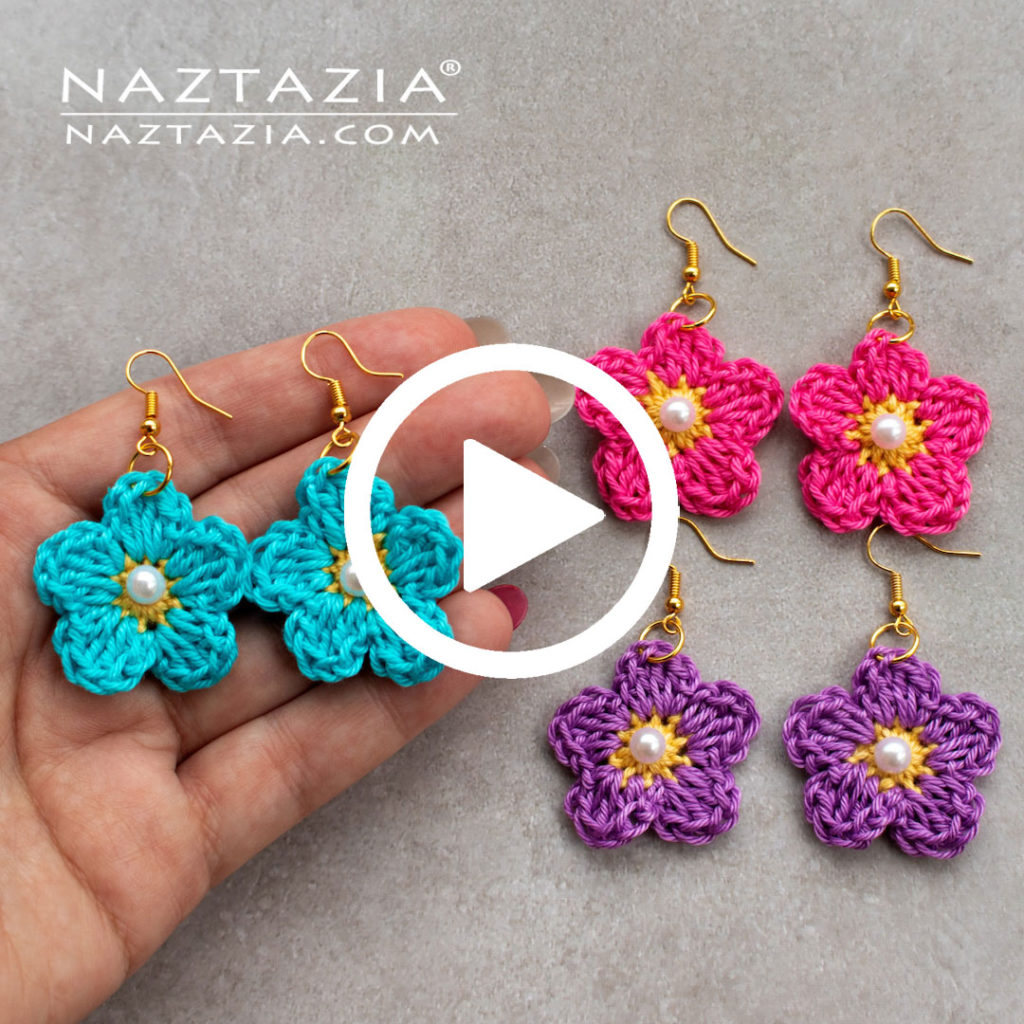 Easy Crochet Earrings for Beginners: Step-by-Step Tutorial | Teardrop  shaped earrings - YouTube