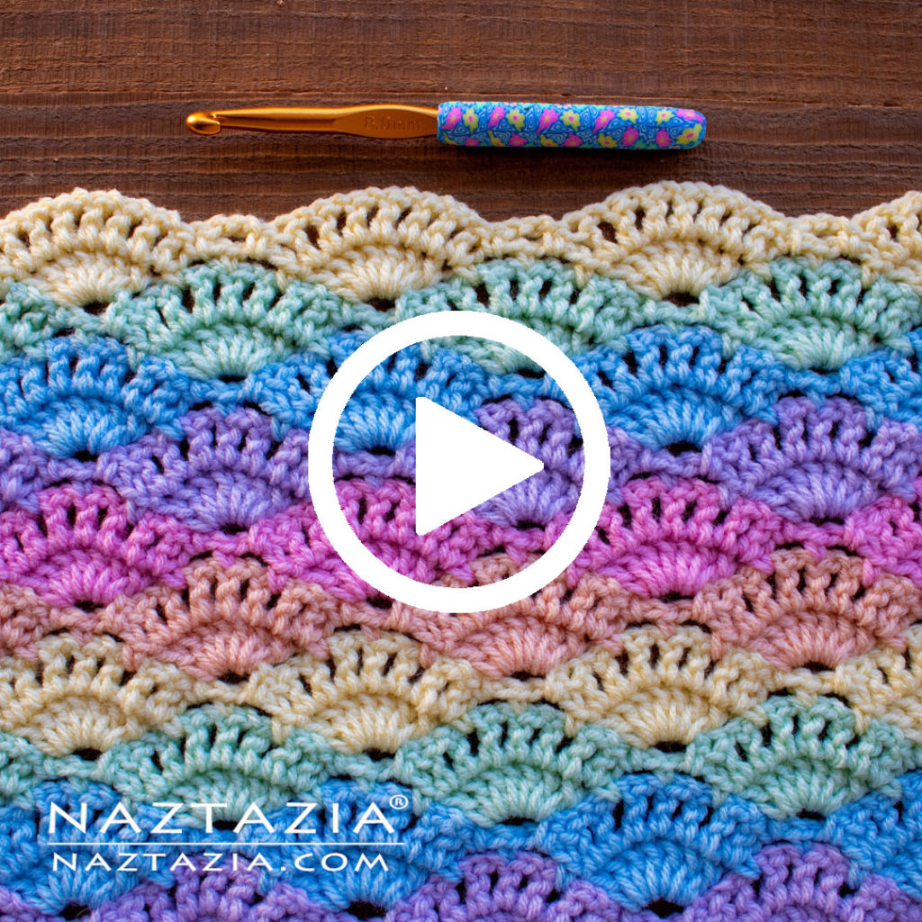Crochet Large Shell Stitch - Naztazia ®