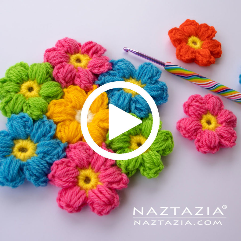 Crochet Daisy Flower Easy Crochet Flower Tutorial : 3 Steps (with