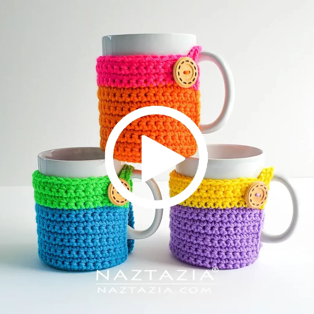 Facebook Video for Crochet Mug Cozy Pattern