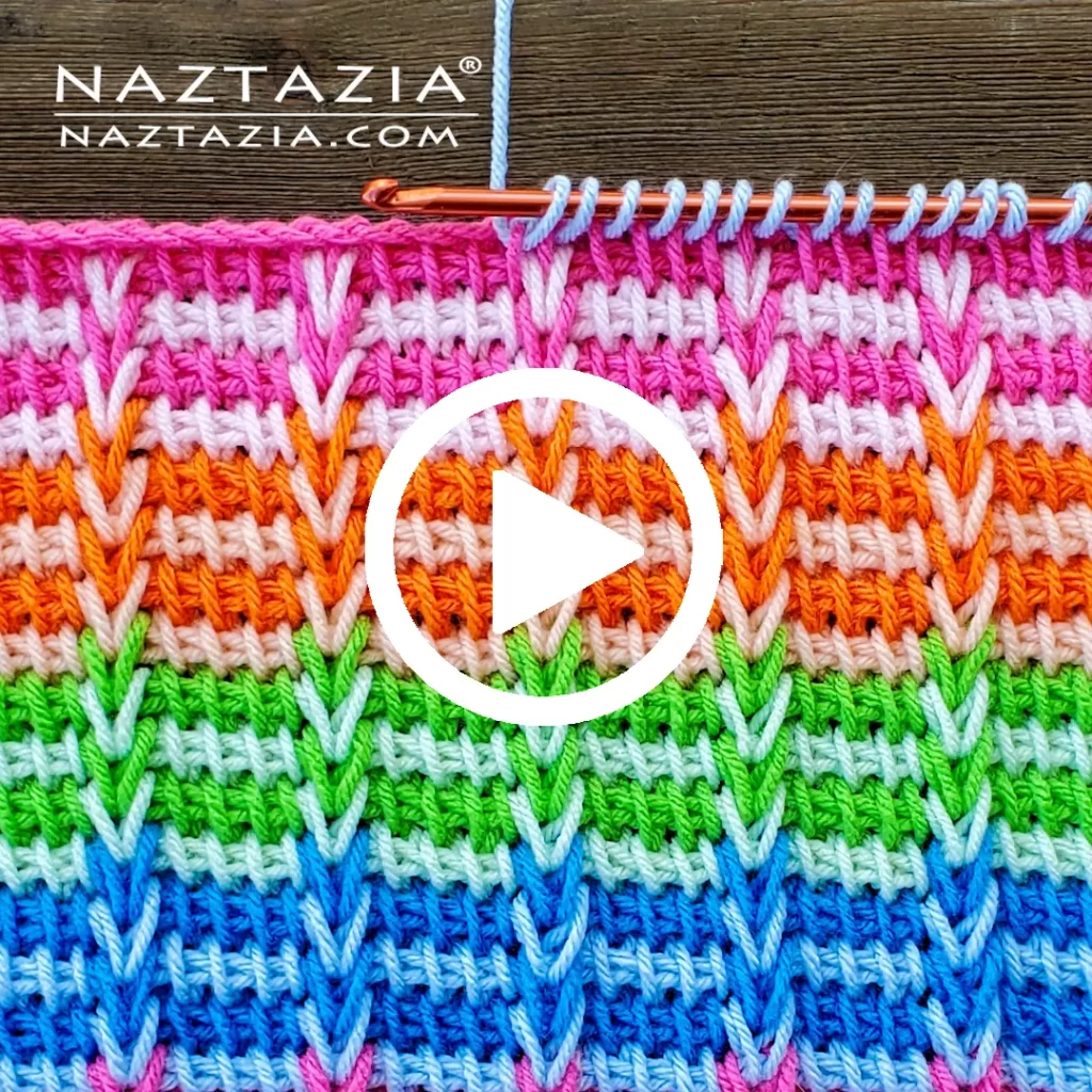 Facebook Video for Tunisian Crochet Braids by Donna Wolfe from Naztazia