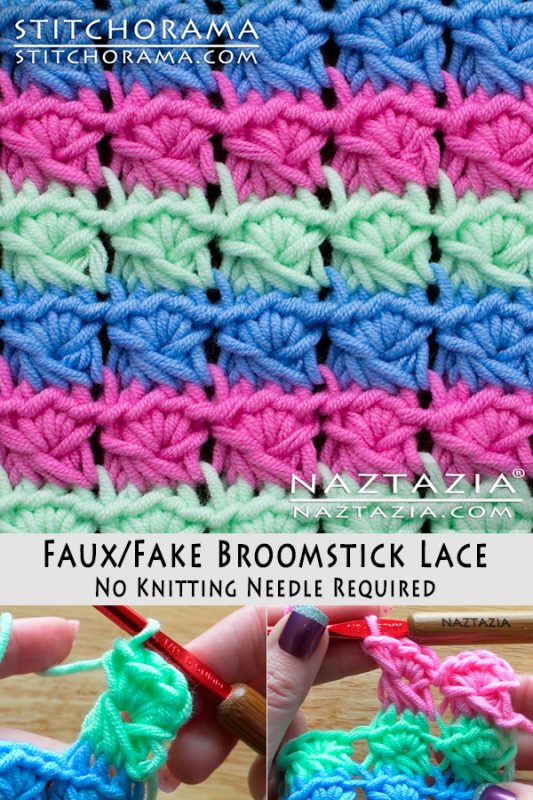 Printable Pattern Forthe Fake Broomstick Stitch