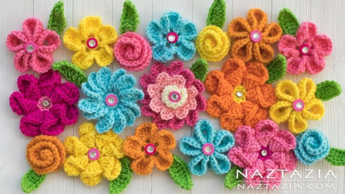 Crochet Flower Patterns by Naztazia
