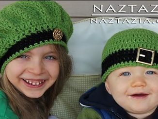 How to Crochet an Irish Beret Hat for St Patrick's Day