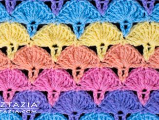 crochet large fan stitch - big shell stitch pattern