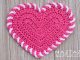 Crochet Light Heart Dishcloth and Decoration
